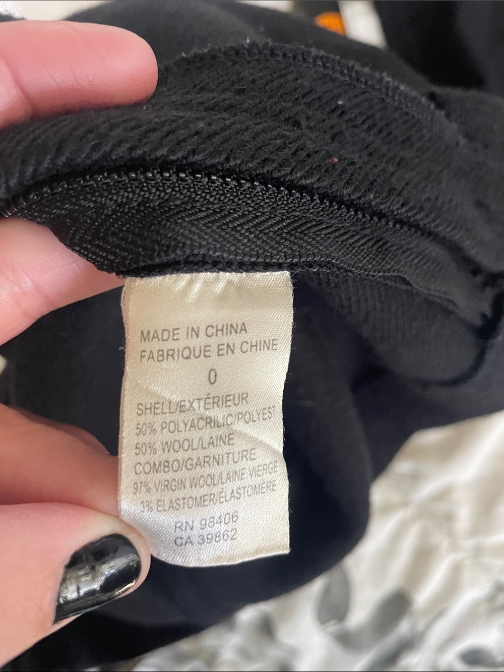 THEORY Gretchyn Wool Blend Side Zipper Mini Skirt in Black - Picture 3 of 5